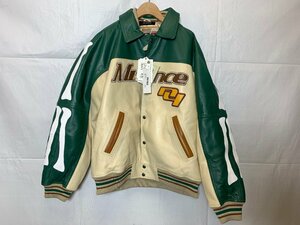 ☆新古品☆MLVINCE AVIREX / AVIREX LEATHER JACKET レザージャケット スタジャン 牛革 サイズ:2XL 783-3250095 メルヴィンス[66-0318-K6]