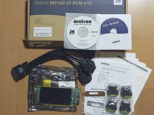ほぼ新品 …… M9140 LP PCIe x16/J（Matrox）／ ４画面・ファンレス・ロープロ対応