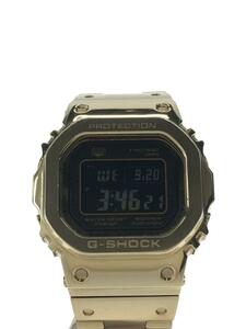 CASIO◆ソーラー腕時計・G-SHOCK/デジタル/ステンレス/GLD/GLD/SS