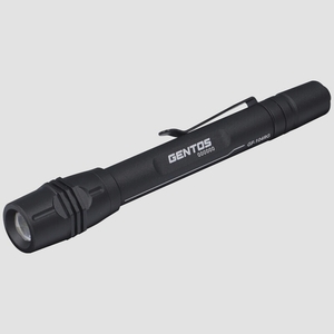 送料無料★GENTOS LED懐中電灯 USB充電式 明るさ130ルーメン/耐塵/耐水 Gシリーズ GF-104RG(ブラック)