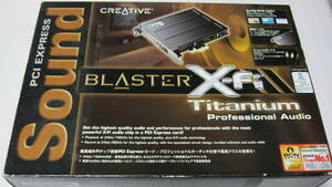 ☆Creative サウンドカード PCI Express Sound Blaster X-Fi Titanium Professional Audio SB-XFT-PA 付属品付