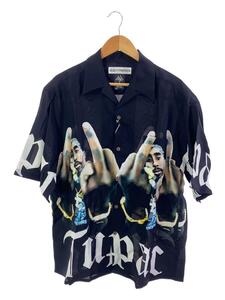 WACKO MARIA◆23ss/2PAC/アロハシャツ/XL/レーヨン/ブラック/TUPAC-WM-Hl01