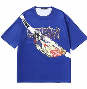 新品未使用　ポケット付きTシャツ XLサイズ　ブルー