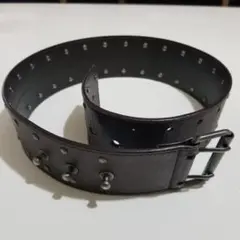 Ysl studded leather belt