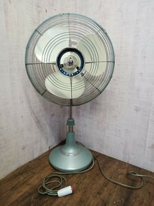 三菱　MITSUBISHI　RM-14A シルバーグリーン　扇風機　昭和レトロ　アンティーク FAN　35cm 現状品