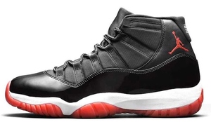 US12/30cm Nike Air Jordan 11 Retro Bred ナイキ エアジョーダン レトロ ブレッド 黒赤 スニーカー シューズ 靴 378037 010