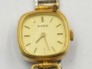 69 RADO ラドー　332.7761.2　　ゴールド　クオーツ　レディース　腕時計 動作未確認
