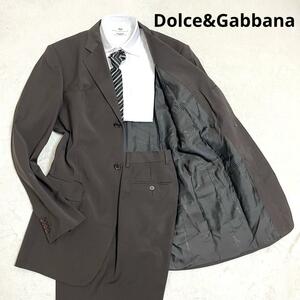 445 Dolce&Gabbana ドルチェアンドガッバーナ セットアップスーツ ブラウン 50 ウール