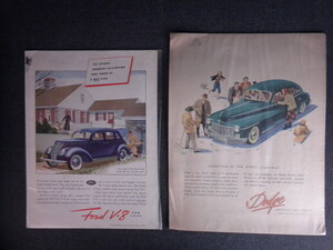 フォード・紙物・１９３７年・印刷物