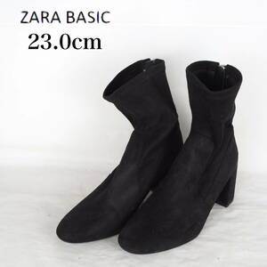 EB5036*ZARA BASIC*ザラベーシック*レディースショートブーツ*23.0cm*黒