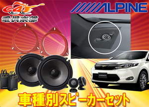 【取寄商品】アルパイン17cmセパレートスピーカーX-171S+60系ハリアー用取付キット(KTX-Y60HA+KTX-Y175B)計3点セット