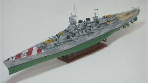 完成品 1/700 イタリア海軍 戦艦リットリオ // Italian Navy battleship Littorio 艦船模型