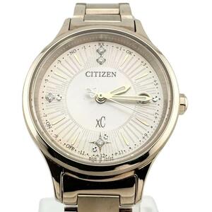 極美品 CITIZEN xC シチズン クロスシー ダイヤモンドシェル ピンクゴールド hikari collection レディース ソーラー電波腕時計