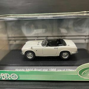 エブロ 1/43 Honda S800 Road star 1966 White