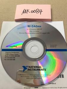 MK0084/中古品/TNATIONAL INSTRUMENTS NI-DAQmX for Windows 2000/XP Device Documentation and VI Logger Lite ni.com/daq Version 8.0.1