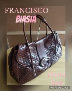 FRANCESCO BIASIA フランチェスコビアジア ハンドバッグ ブラウン