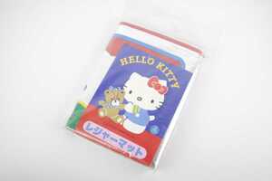 1986年 未使用品 SANRIO サンリオ HELLO KITTY ハローキティ ニッパクレジャーマット シート ファンシー雑貨 昭和レトロ 当時物