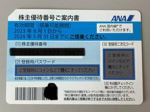 ANA株主優待券・期限5月31日/原則番号通知 