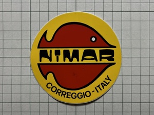 イタリア 古いステッカー：NIMAR ITALY 企業 水中カメラ スキューバダイビング 潜水 海 ビンテージ カスタム +Ca
