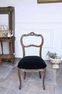 フランス アンティーク 店舗什器 木製椅子 フランスアンティーク サロンチェア インテリア ディスプレイ カフェ 撮影小物 イス バルーン