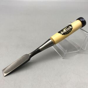 【新品 未使用品】最高級鏨 狐 追入 赤樫 本刃付 鑿 ノミ のみ 大工 道具 職人 彫刻 木彫 ハンドツール 約 22.7cm おすすめ 18mm