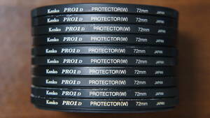 [72mm] Kenko PRO1D PROTECTOR(W) 保護フィルター 外観悪い 580円/枚