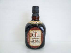 62745◆古酒/未開栓 Grand Old Parr/グランドオールドパー 12年 デラックス スコッチウイスキー 43% 750ml DeLuxe Scotch Whisky◆