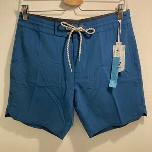 半額 新品 VISSLA ボードショーツ 水着 Short Sets 16.5 OCB OCEAN BLUE ブルー 32 インチ M126PSOL 海パン トランクス ビスラ サーフィン