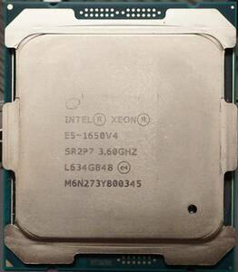 【動作確認済】Intel Xeon E5 1650 V4(6コア 12スレッド) LGA2011 v3 CPU本体のみ 【Core i7 6850Kに似た性能】