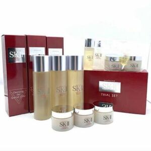 【未使用品/まとめ売り】 SK-II フェイシャルトリートメントエッセンス 化粧水 150ml/クレンジング 30g 3点セット トライアルセット ポーチ