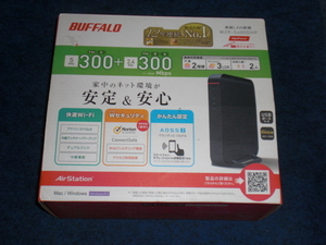 【美品】　BUFFALO 無線LAN親機　WZR-S600DHP　Mac/Windows　（4072）