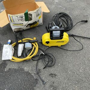 中古美品　KARCHER ケルヒャー JTK28 家庭用 高圧洗浄機 掃除 清掃 洗車 壁 動作確認済 ノズル ホース付き