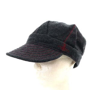 ヴィヴィアンウエストウッド Vivienne Westwood 帽子 キャスケット キャップ オーブ ウール S-M チャコールグレー /YO16 メンズ レディース