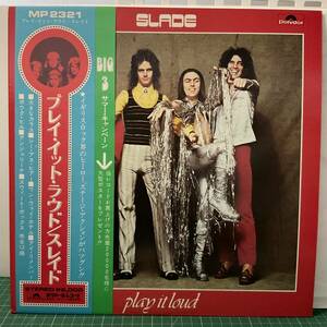 稀少！国内盤キャンペーン帯付極美品！超激レアポスター付！ プレイイットラウド / スレイド Play it loud / SLADE