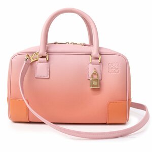 （新品・未使用品）ロエベ LOEWE アマソナ 23 デグレート 伊勢丹限定カラー ハンドバッグ カーフスキンレザー ダリア ピンク A039N07X07