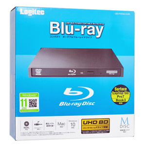 Logitec ロジテック ポータブルBlu-rayドライブ LBD-PWA6U3LBK ブラック [管理:1000016064]