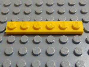 ★LEGO★売切り【Plate 1個 1×6 Yellow】(3666-003)