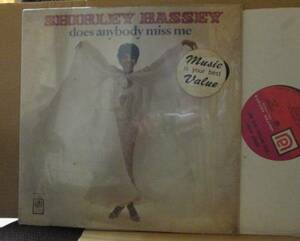 SHIELEY BASSEY/DOES ANYBODY MISS ME/
