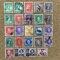 オーストラリアの切手　使用済み24種