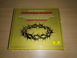 3枚組ＣＤ「J.S.BACH MATTHAUS-PASSION」Herbert von Karajan 