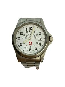 SWISS MILITARY WATCH◆クォーツ腕時計/アナログ/ステンレス/WHT/6-613/7-613