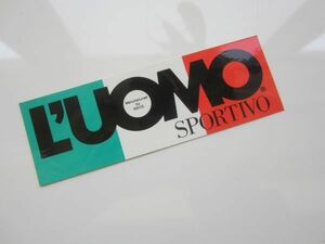 L’UOMO SPORTIVO アシックス 中 ステッカー/デカール 自動車 バイク オートバイ レーシング スポンサー S42