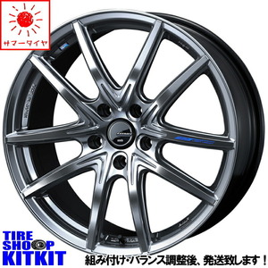 新品 CT アルテッツァ セレナ シビック ポテンザ S007A 215/40R18 18インチ レオニス 7.0J +47 5/114.3 サマータイヤ ホイール 4本SET