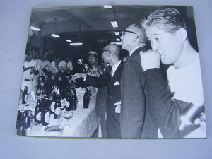 2☆阪急ブレーブス　1967年　パリーグ初優勝　写真 パネル　当時物　西本幸雄監督　小林米三オーナー　当時物