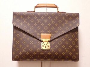 豊G770/1G◆ルイヴィトン LOUIS VUITTON LV セルヴィエット コンセイエ モノグラム ビジネスバッグ ハンドバッグ◆