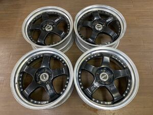 SSR PROFESSOR プロフェッサーSP1 19インチ8.0J +16B 8.0J +29C PCD114.3 5H ブラック 中古4本　前後セット