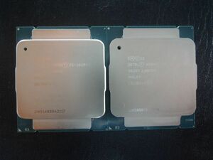 Intel LGA2011-3 Haswell-EP Xeon E5-2620 V3 SR207 2.40GHz/15M/8GTs MALAY 2個セット Dual動作画面有 定形外発送￥300可