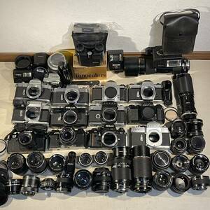 フィルムカメラ ボディ&レンズセット Nikon / CANON / Mamiya / PENTAX / KONICA / minolta【ジャンク】まとめて オールドレンズ
