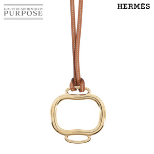 エルメス HERMES ブックルリ ペンダント ネックレス ゴールド ゴールド 金具 アトラージュ Bouclerie Pendant 90229894