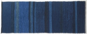  ＜28＞裂き織り　古布藍染木綿　手織り　手作り材料に